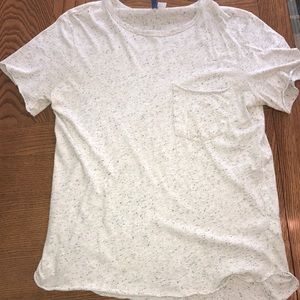 Men’s speckled white vintage T-shirt